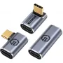 USB-C adapter GrauGear G-AD-40G-3 — 40 Gbps, alumiinium, 3 tk komplekt