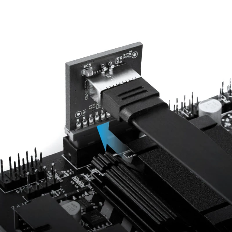 USB 3.0 adapter GrauGear GG 18024 90° paneelipesa (täisnurkne) Type A