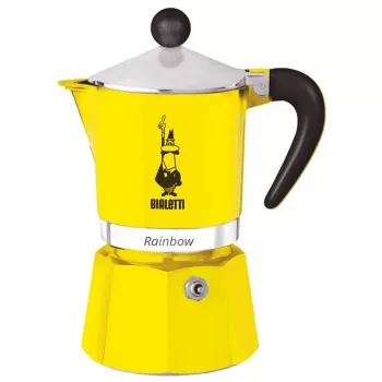 Bialetti Rainbow 0.06 L Alumiinium Termoplast Kollane Kohvimasin