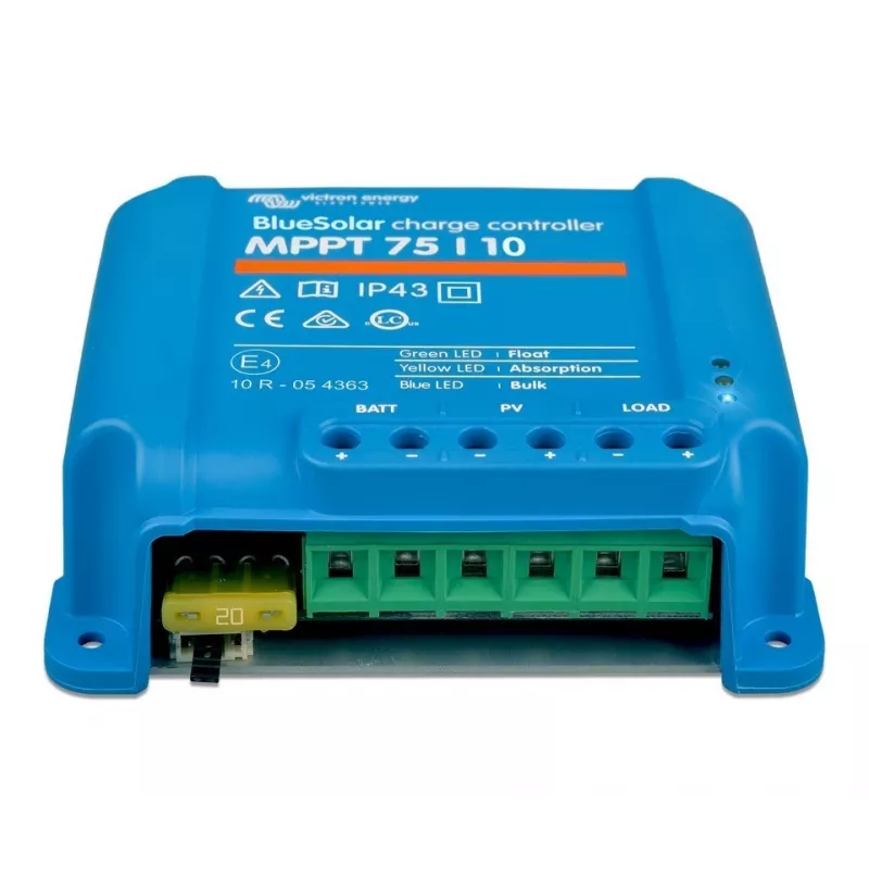 Päikeselaadimiskontroller BlueSolar PWM-LCD&USB 12/24V 10A, Victron Energy