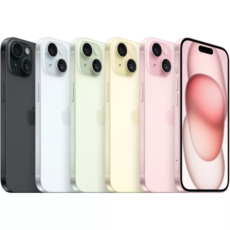 Apple iPhone 15 15.5 cm (6.1) Dual SIM iOS 17 5G USB Type-C 128 GB Must