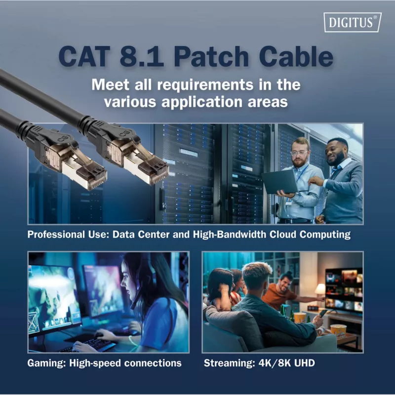 patch-kaabel Digitus CAT 8.1 S/FTP RJ45 5m Must