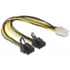 DeLOCK 83433 sisemine toitekaabel 0,3 m PCI-E 6+2 pin 6-pin