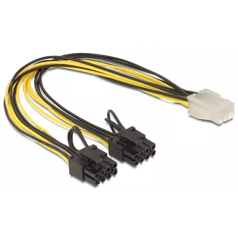 DeLOCK 83433 sisemine toitekaabel 0,3 m PCI-E 6+2 pin 6-pin