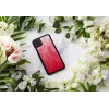 Nutitelefoni ümbris iKins iPhone 11 Pro Max jaoks — roosa järv musta äärisega