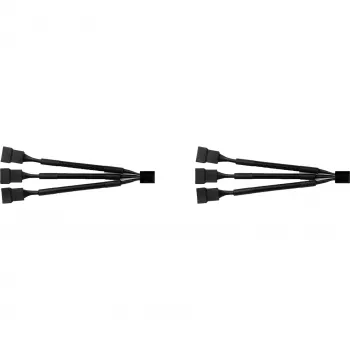 Splitterkabel NA-SC1 Sx2 schwarz, 13,5cm, 2 Stück, für PWM Lüfter