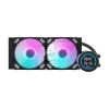 240mm Radiaator Darkflash DN-D240 Must — Vesijahutusradiaator arvuti vedelikjahutussüsteemidele