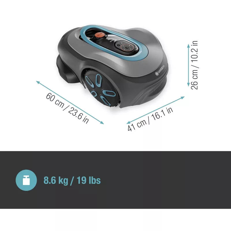 Robotic lawn mower Gardena smart SILENO pro aku 600 m² 16 cm