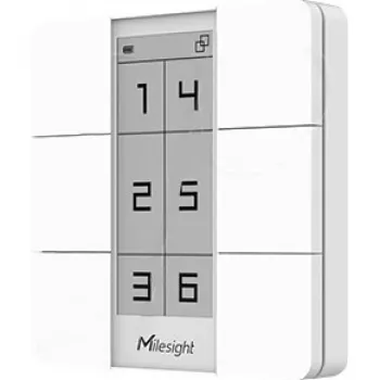 Juhtmevaba stseeninupp Milesight WS156-868M E-ink ekraan LoRaWAN, 868 MHz
