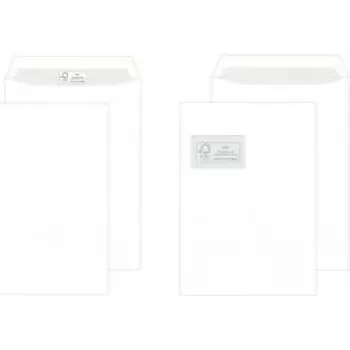 Saatmiskott MAILmedia B4 isekleepuv valge 100 g/m²