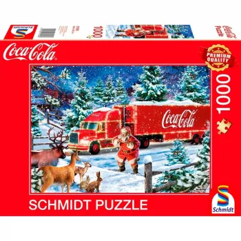 Pusle Schmidt Spiele Coca Cola Christmas Truck 1000 tk