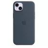 Silikoonümbris Apple iPhone 14 Plus MagSafe Storm Blue