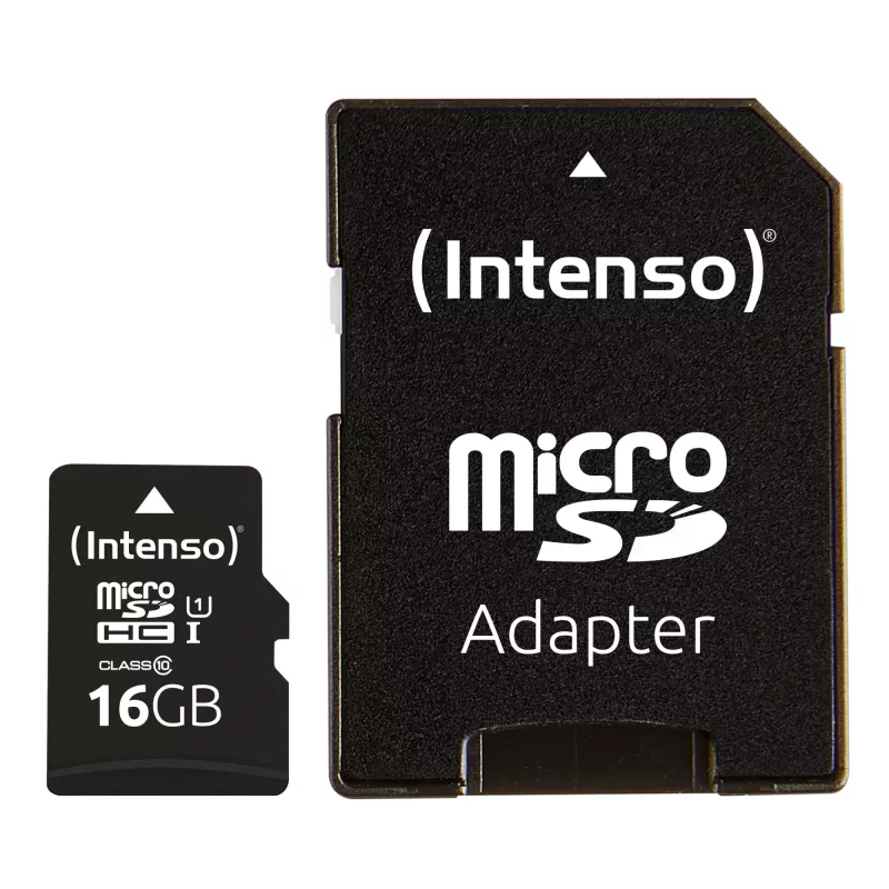 Intenso Performance - mälukaart (microSDHC/SD-adapter kaasas) - 16 GB - UHS-I U1 / Class10 - microSDHC UHS-I