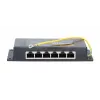 PoE-sisestaja Extralink Gigabit 6 porti 6x 1000Mb/s RJ45
