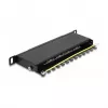 DeLOCK Patch Panel 10 tolli 8 porti Cat.6A 0,5U must