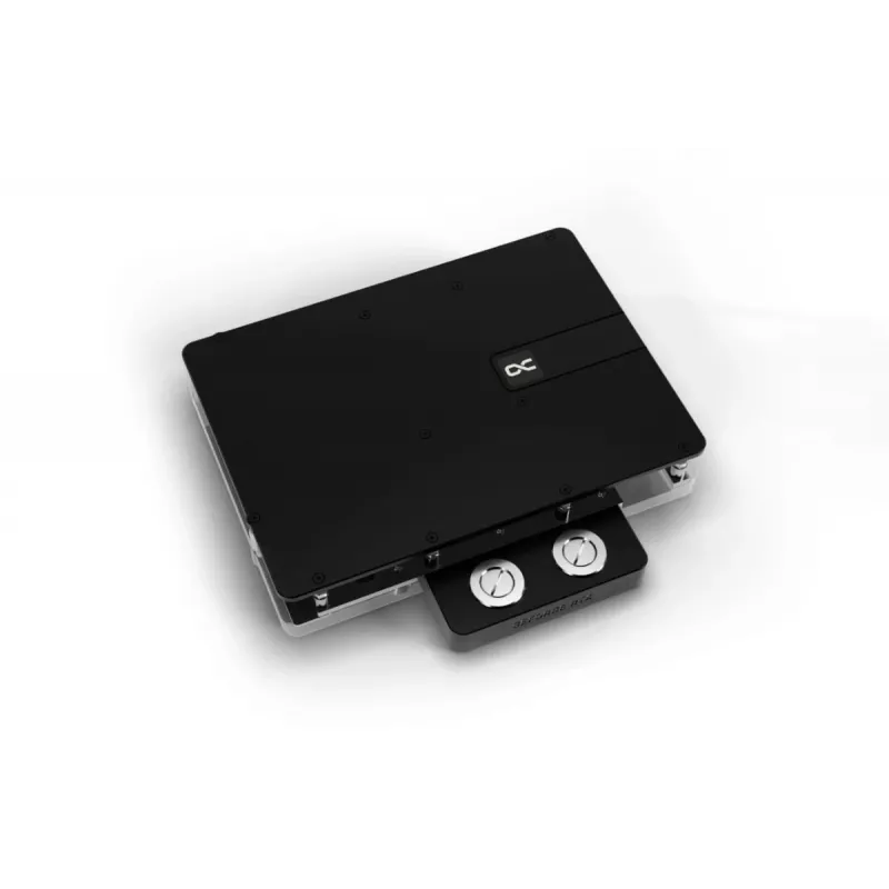 Alphacool 10265 tagaplaat akrüül alumiinium kroom vask nailon must 161 mm