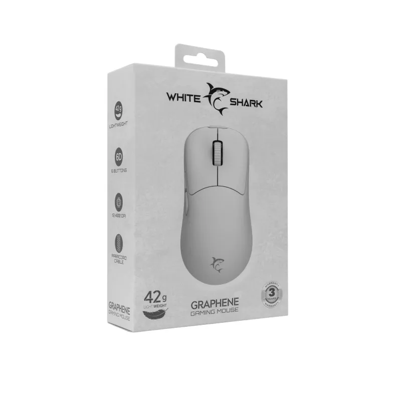Hiir White Shark GM-5014 Graphene Valge USB