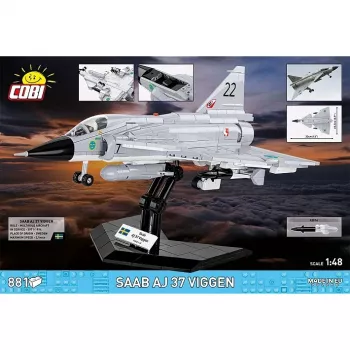 Cobi Blocks Saab AJ 37 Viggen 881 elemendist ehituskomplekt