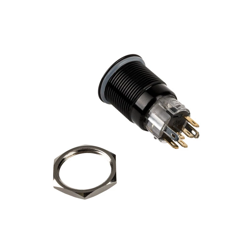 DimasTech Vandalism Switch/Button 19mm Mustline Dot RGB PD218