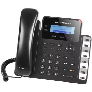 DECT telefon Grandstream GXP1628 — DECT laua-/seinatelefon, LCD 132x48 px, valjuhääldi, 500 kontakti, RJ‑9 peakomplekt