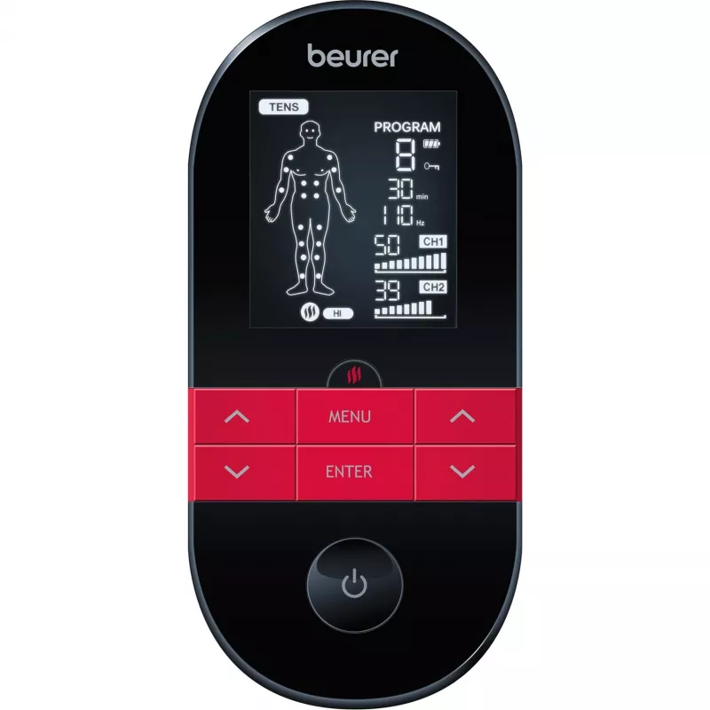 Beurer EM 59 Heat TENS/EMS elektriline stimulaator - 64 programmi, laetav aku