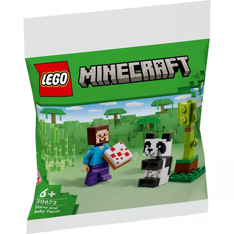 LEGO Minecraft Steve ja beebipanda 30672 Polükott