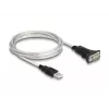 DeLOCK 63465 jadakaabel must läbipaistev 1,8 m USB tüüp-A DB-9
