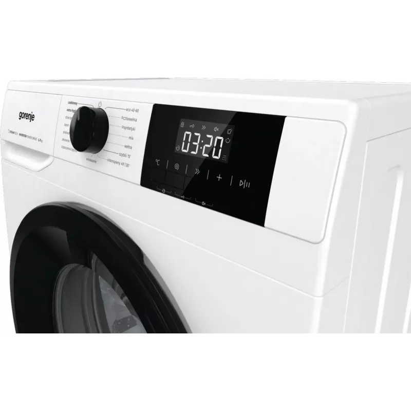 Eraldiseisev pesumasin Gorenje W3NGPI72SBS, 7 kg, 1200 p/min, inverter-mootor, aur, 15 programmi, valge