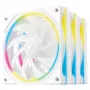 PC jahutusventilaatorid DeepCool FL12R SE 3in1 Valge — 3 ventilaatori komplekt, valge viimistlus