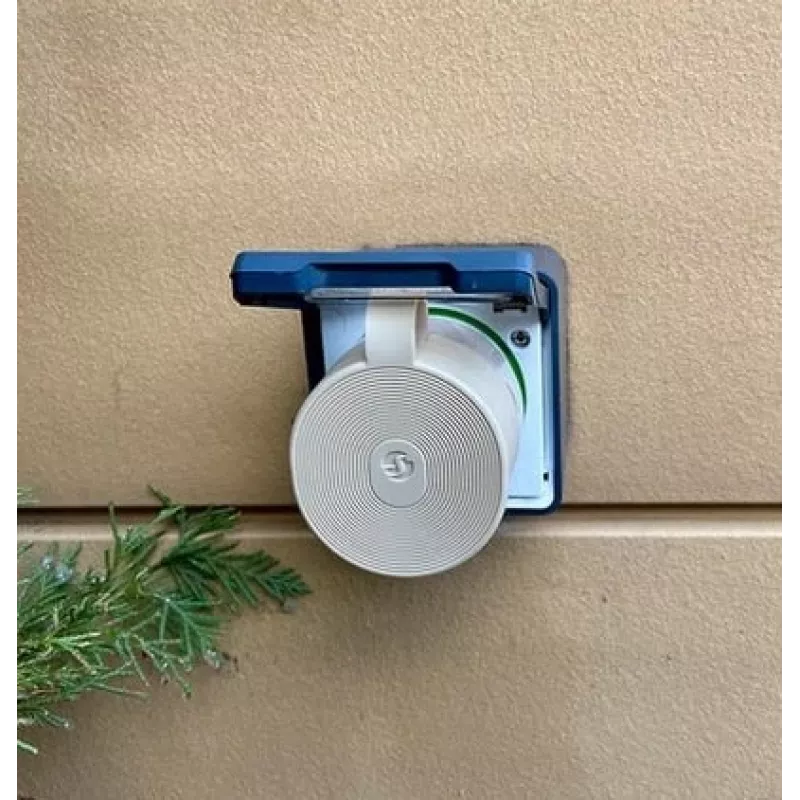Shelly Wave IP44 nutikas välistingimustes kasutatav pistik – WiFi-juhtimine, 230 V, 12 A, 2500 W, SmartStart, OTA, LED