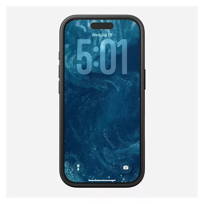 Mobiiltelefoni ümbris Nomad NM014001858 Cover Apple iPhone 17 Pro jaoks, sobib 16 cm (6,3 tolli) ekraanile, must