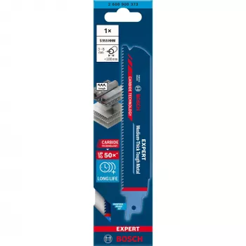 Bosch EXPERT ‘MEDIUM-THICK TOUGH METAL’ S 955 HHM tikksaeleht Kõrge süsinikusisaldusega teras (HCS) 1 tk
