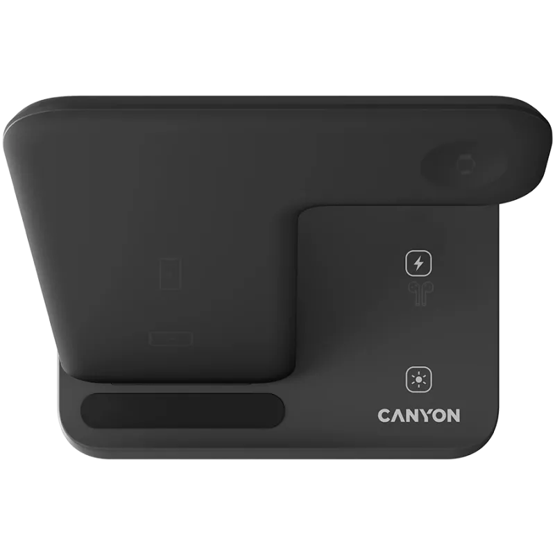Canyon juhtmeta laadimisdokk 3in1 QI Apple'ile 15W must jaemüük