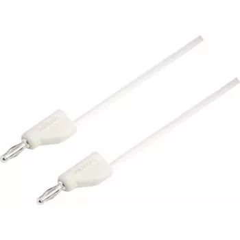 VOLTCRAFT Test Lead [Plug 4 mm - Plug 4 mm] 2 m valge MSB-300 (MSB-300-2-WS)