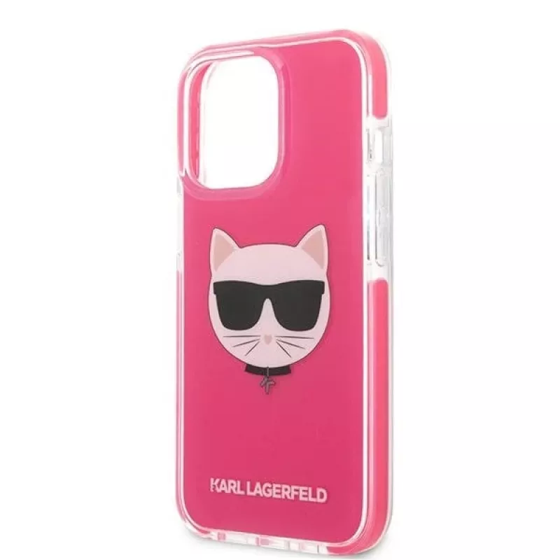 Karl Lagerfeld KLHCP13XTPECPI Iphone 13 Pro Max 6,7 kõva ümbris fuksia/FUSCHIA Choupette pea