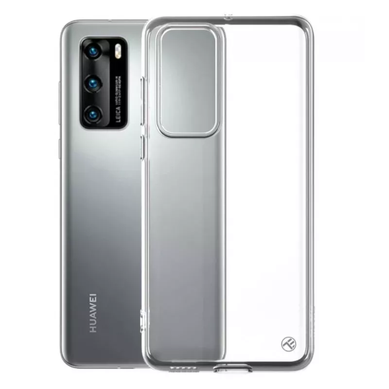 Kaitsev silikoonümbris Tellur Huawei P40-le, läbipaistev