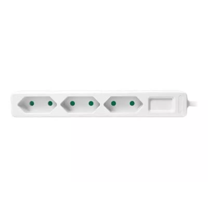 Pikendusjuhe LogiLink LPS229 1,5 m 3 vahelduvvoolupesa siseruumidesse valge