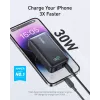 Anker PowerCore 533 - Powerbank - 10000 mAh - 30 Watt - 3 A (24 pin USB-C) - Must (A1256G12)