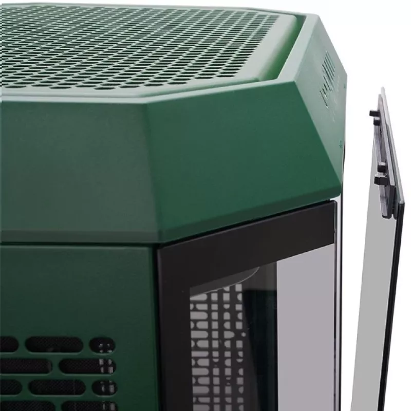 The Tower 600, Tower-Enclosure Dark Green, Tempered Glass x 3