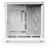 PC-korpus NZXT H9 Flow Midi Torn Valge — ATX/EATX/Micro ATX/Mini-ITX, 3x140mm ees, 1x120mm taga, 2x3.5-tollist ja 6x2.5-tollist pesa, karastatud klaas