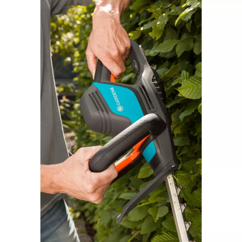 Gardena Elektriline Hekilõikur ComfortCut 550/50, 50 cm, Topeltera, 2,7 cm, Oranž, Must, Sinine, 2,6 m/s², 84 dB