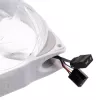 KING KITS LUBU-049 120 mm ARGB korpuse ventilaatorid - 3-pakk, valge