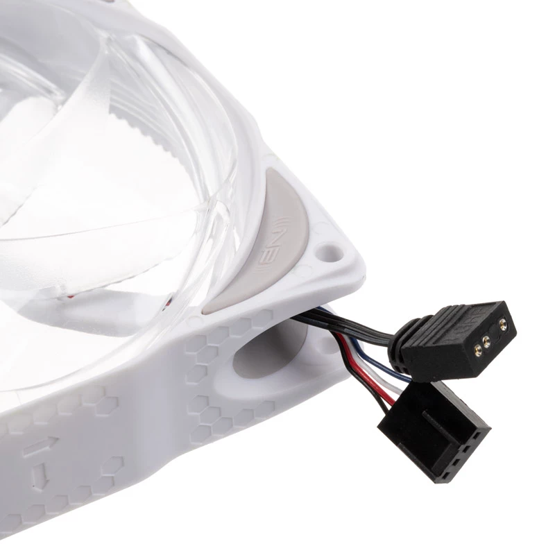 KING KITS LUBU-049 120 mm ARGB korpuse ventilaatorid - 3-pakk, valge