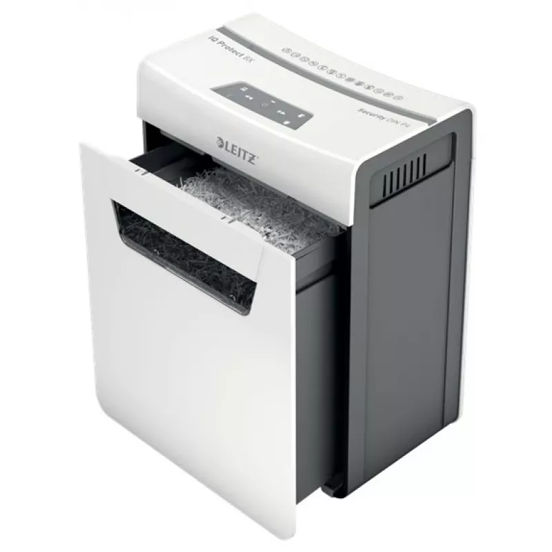Leitz IQ Protect Premium paberihundi 8X P4, 4 x 40 mm, 14 L, 125 lehte, 55 dB, puutetundlik, 8 lehte