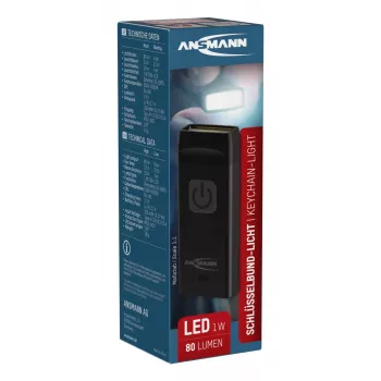 Võtmehoidja taskulamp Ansmann COB LED 80 lm