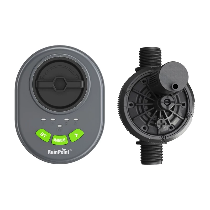 Vihmutikontroller RainPoint HIC406B — 4-tsooniline Bluetooth-rakenduse juhtimine