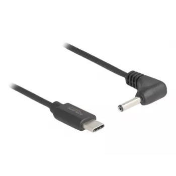 DeLOCK 85393 toitekaabel Must 1,5 m USB C 3,5 x 1,35 mm