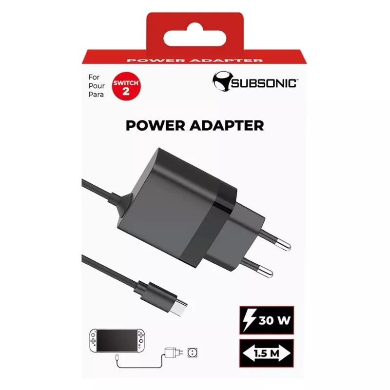 Toiteadapter SUBSONIC SA5713 lülitile 1/2 15V 2,5A