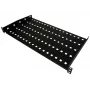 Alantec SA-P-19-1U-280-2-C 19-tolline fikseeritud rack-riiul, 1U, 280 mm sügav, must