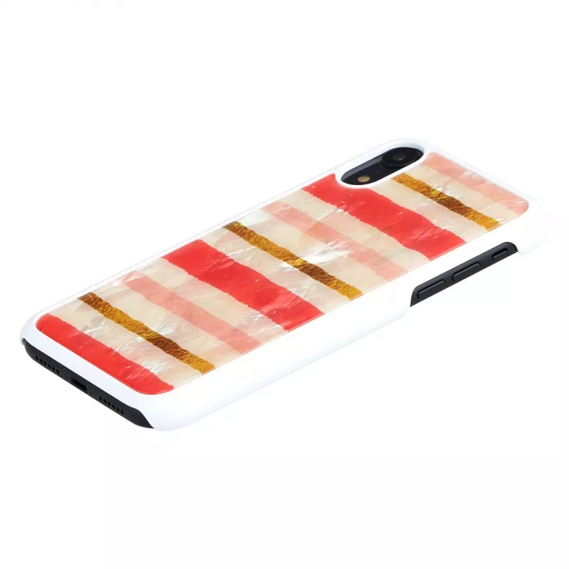 Kaitsev nutitelefoni ümbris iKins iPhone XR-ile — Short Cake disain, valge